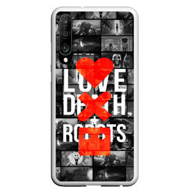 Чехол для Honor P30 с принтом LOVE DEATH ROBOTS (LDR) в Кировске, Силикон | Область печати: задняя сторона чехла, без боковых панелей | Тематика изображения на принте: death | fantastic | future | ldr | love | love death and robots | love death robots | netflix | robots | sci fi | будущее | лдр | любовь | нетфликс | роботы | фантастика