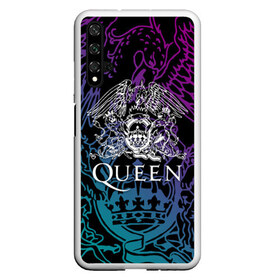 Чехол для Honor 20 с принтом QUEEN в Кировске, Силикон | Область печати: задняя сторона чехла, без боковых панелей | queen | rock | we will rock you | брайан мэи | группа queen | группа квин | джон дикон | квин | королева | король | роджер тейлор | рок | фредди меркьюри