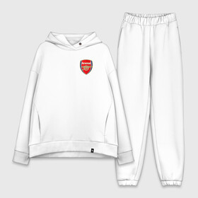 Женский костюм хлопок Oversize с принтом АРСЕНАЛ в Кировске,  |  | arsenal | fc | football | football club | sport | арсенал | спорт | спортивные | униформа | фирменные цвета | фк | футбол | футбольный клуб