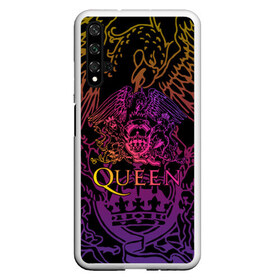 Чехол для Honor 20 с принтом QUEEN в Кировске, Силикон | Область печати: задняя сторона чехла, без боковых панелей | queen | rock | we will rock you | брайан мэи | группа queen | группа квин | джон дикон | квин | королева | король | роджер тейлор | рок | фредди меркьюри