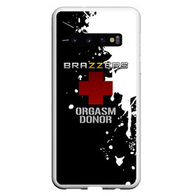 Чехол для Samsung Galaxy S10 с принтом Brazzers orgasm donor в Кировске, Силикон | Область печати: задняя сторона чехла, без боковых панелей | brazzers | ананизм | бразерс | браззерс | братья | звезда | мостурба | надпись | прикол | проно хуб | сайт | с