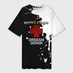 Платье-футболка 3D с принтом Brazzers orgasm donor в Кировске,  |  | brazzers | ананизм | бразерс | браззерс | братья | звезда | мостурба | надпись | прикол | проно хуб | сайт | с