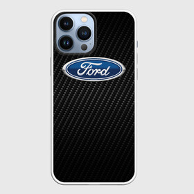 Чехол для iPhone 13 Pro Max с принтом Ford Carbone | Форд Карбон в Кировске,  |  | Тематика изображения на принте: explorer | fiesta | focus | ford | gt40 | kuga | mondeo | mustang | авто | автомобиль | ам | куга | машина | мондео | мустанг | фиеста | фокус | форд