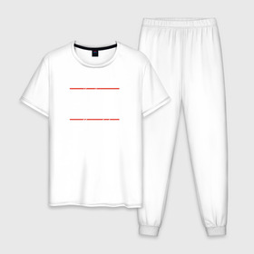 Мужская пижама хлопок с принтом Gamebred в Кировске, 100% хлопок | брюки и футболка прямого кроя, без карманов, на брюках мягкая резинка на поясе и по низу штанин
 | 