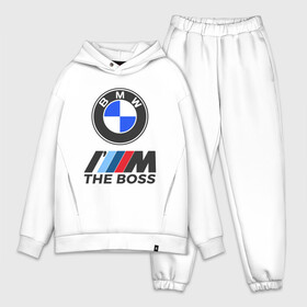 Мужской костюм хлопок OVERSIZE с принтом BMW BOSS | БМВ БОСС в Кировске,  |  | bmw | bmw performance | m | motorsport | performance | бмв | бэха | моторспорт