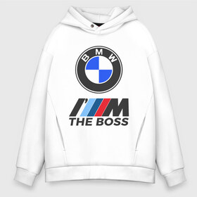 Мужское худи Oversize хлопок с принтом BMW BOSS в Кировске, френч-терри — 70% хлопок, 30% полиэстер. Мягкий теплый начес внутри —100% хлопок | боковые карманы, эластичные манжеты и нижняя кромка, капюшон на магнитной кнопке | bmw | bmw performance | m | motorsport | performance | бмв | бэха | моторспорт