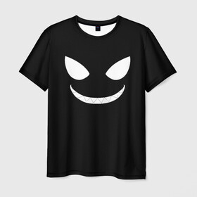 Мужская футболка 3D с принтом Shinra Smile, Fire Force в Кировске, 100% полиэфир | прямой крой, круглый вырез горловины, длина до линии бедер | anime | enen no shouboutai | fire force | pusu pusu | shinra | аниме | пламенная бригада пожарных | шинра кусакабэ