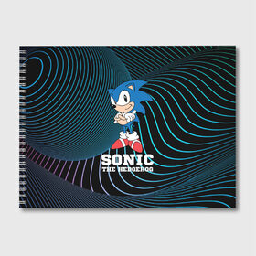 Альбом для рисования с принтом SONIC (СОНИК) в Кировске, 100% бумага
 | матовая бумага, плотность 200 мг. | hedgehog | sega | sonic | the | ботинках | в | доктор | еж | ежик | кино | мульт | персонаж | сега | соник | фильм | эггман