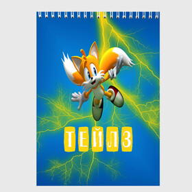 Скетчбук с принтом Sonic - Майлз Тейлз в Кировске, 100% бумага
 | 48 листов, плотность листов — 100 г/м2, плотность картонной обложки — 250 г/м2. Листы скреплены сверху удобной пружинной спиралью | ежик | майлз | персонаж | соник | тейлз