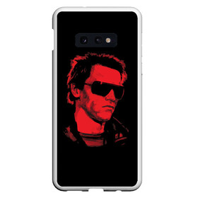 Чехол для Samsung S10E с принтом The Terminator 1984 в Кировске, Силикон | Область печати: задняя сторона чехла, без боковых панелей | 1984 | 84 | skynet | terminator | арни | арнольд | арт | железный | киборг | красный | первый | скайнет | теминатор один | терминатор | терминатор 1 | шварценеггер | шварцнеггер