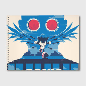 Альбом для рисования с принтом Sonic в Кировске, 100% бумага
 | матовая бумага, плотность 200 мг. | game | poster | sega | sonic | игра | постер | сега | соник