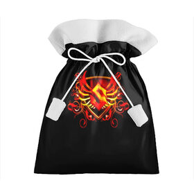 Подарочный 3D мешок с принтом Sabaton в Кировске, 100% полиэстер | Размер: 29*39 см | blood | fire | logo | rock | sabaton | группа | кровь | логотип | надпись | огонь | патрик йоханссон | рок | сабатон | символ | хэви метал | швеция
