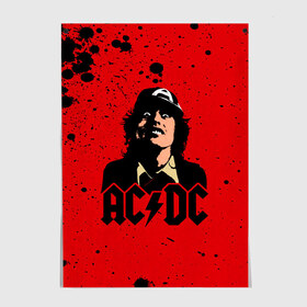 Постер с принтом AC/DC в Кировске, 100% бумага
 | бумага, плотность 150 мг. Матовая, но за счет высокого коэффициента гладкости имеет небольшой блеск и дает на свету блики, но в отличии от глянцевой бумаги не покрыта лаком | ac dc | acdc | acdc ас дс | angus | back in black | highway to hell | mckinnon | young | австралийская | ангус янг | ас дс | асдс | блюз | в форме | гитара | группа | крис слэйд | метал | молния | музыка | п | певец | рок | рок н ролл