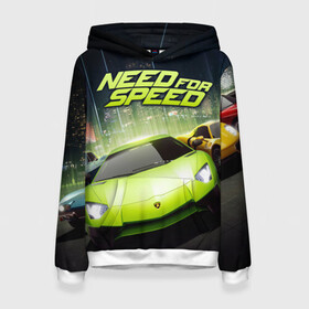 Женская толстовка 3D с принтом Need for Speed в Кировске, 100% полиэстер  | двухслойный капюшон со шнурком для регулировки, мягкие манжеты на рукавах и по низу толстовки, спереди карман-кенгуру с мягким внутренним слоем. | games | heat | most | nfs mw | off | payback | racing | reviews | rip | wanted | авто | вип | гонки | жажда скорости | класс | машины | нид | симулятор | фор