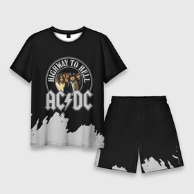 Мужской костюм с шортами 3D с принтом AC DC в Кировске,  |  | ac dc | acdc | acdc ас дс | angus | back in black | highway to hell | mckinnon | young | австралийская | ангус янг | ас дс | асдс | блюз | в форме | гитара | группа | крис слэйд | метал | молния | музыка | п | певец | рок | рок н ролл