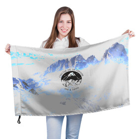 Флаг 3D с принтом Горы в Кировске, 100% полиэстер | плотность ткани — 95 г/м2, размер — 67 х 109 см. Принт наносится с одной стороны | альпинизм | горы | палатка | скалолаз | счастье не за горами оно в горах | турист