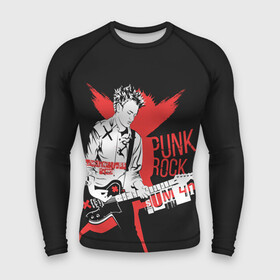 Мужской рашгард 3D с принтом Punk rock в Кировске,  |  | order in decline | punk | punk rock | rock | sum 41 | sum41 | марк спиколак | панк рок | поп панк | рок | рок группа | сам фоти уан