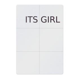 Магнитный плакат 2Х3 с принтом ITS GIRL в Кировске, Полимерный материал с магнитным слоем | 6 деталей размером 9*9 см | Тематика изображения на принте: its girl | девушка | его девушка