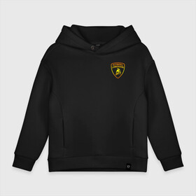 Детское худи Oversize хлопок с принтом lamborghini Logo Gold в Кировске, френч-терри — 70% хлопок, 30% полиэстер. Мягкий теплый начес внутри —100% хлопок | боковые карманы, эластичные манжеты и нижняя кромка, капюшон на магнитной кнопке | audi | auto | aventador | lamborghini | murcielago | urus | авто | автомобиль | ам | ламба | ламборгини | машина | машины | спорткар | урус