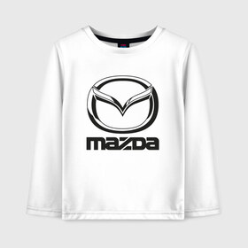 Детский лонгслив хлопок с принтом MAZDA LOGO в Кировске, 100% хлопок | круглый вырез горловины, полуприлегающий силуэт, длина до линии бедер | auto | mazda | mps | sport | авто | автомобиль | автомобильные | бренд | мазда | марка | машины | мпс | спорт