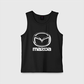 Детская майка хлопок с принтом MAZDA LOGO | МАЗДА ЛОГО в Кировске,  |  | auto | mazda | mps | sport | авто | автомобиль | автомобильные | бренд | мазда | марка | машины | мпс | спорт