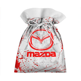 Подарочный 3D мешок с принтом MAZDA RED LOGO в Кировске, 100% полиэстер | Размер: 29*39 см | Тематика изображения на принте: auto | mazda | mps | sport | авто | автомобиль | автомобильные | бренд | мазда | марка | машины | мпс | спорт