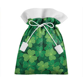 Подарочный 3D мешок с принтом Ирландский клевер в Кировске, 100% полиэстер | Размер: 29*39 см | clover | day | ireland.lucky | irish | patrick | patricks | shamrock | день | зеленая | зеленый | ирландский | клевер | купить | патрик | патрика | святого | святой