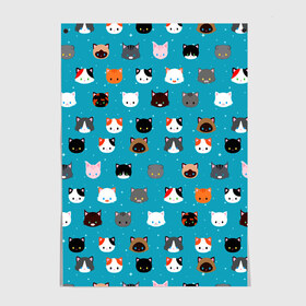 Постер Котики: в Кировске, 100% бумага
 | бумага, плотность 150 мг. Матовая, но за счет высокого коэффициента гладкости имеет небольшой блеск и дает на свету блики, но в отличии от глянцевой бумаги не покрыта лаком | cat | cats | kitten | кот | котенок | котики | коты | котята | котятки | кошки