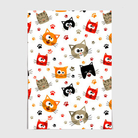 Постер Котики с лапками: в Кировске, 100% бумага
 | бумага, плотность 150 мг. Матовая, но за счет высокого коэффициента гладкости имеет небольшой блеск и дает на свету блики, но в отличии от глянцевой бумаги не покрыта лаком | cat | cats | kitten | кот | котенок | котики | коты | котята | котятки | кошки | лапа | лапки | лапы