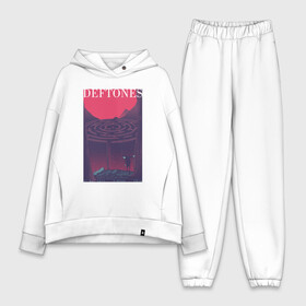 Женский костюм хлопок Oversize с принтом Deftones в Кировске,  |  | chi cheng | chino moreno | deftones | dia de los | diamond eye | дефтонс | серхио вега | стивен карпентер | фрэнк делгадо | чи ченг | чино морено | эйб каннингем