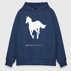 Мужское худи Oversize хлопок с принтом White Pony в Кировске, френч-терри — 70% хлопок, 30% полиэстер. Мягкий теплый начес внутри —100% хлопок | боковые карманы, эластичные манжеты и нижняя кромка, капюшон на магнитной кнопке | chi cheng | chino moreno | deftones | dia de los | diamond eye | дефтонс | серхио вега | стивен карпентер | фрэнк делгадо | чи ченг | чино морено | эйб каннингем