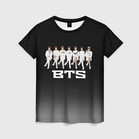 Женская футболка 3D с принтом BTS в Кировске, 100% полиэфир ( синтетическое хлопкоподобное полотно) | прямой крой, круглый вырез горловины, длина до линии бедер | bangtanboys | blackpink | bts | btsarmy | jhope | jimin | jin | jungkook | kimtaehyung | kpop | suga | taehyung | бтс | кпоп