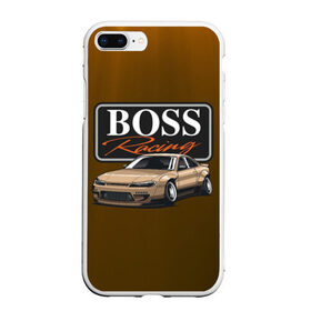 Чехол для iPhone 7Plus/8 Plus матовый с принтом Boss Racing в Кировске, Силикон | Область печати: задняя сторона чехла, без боковых панелей | auto | check point | city style | jdm | street racing | авто | автомобиль | ам | гонщик | ждм | машина | скорость | стритрейсеры | уличные гонки