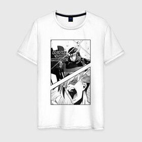 Мужская футболка хлопок с принтом Gurren lagann в Кировске, 100% хлопок | прямой крой, круглый вырез горловины, длина до линии бедер, слегка спущенное плечо. | anime | gurren lagann | manga. | аниме | гуррен лаганн | манга