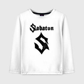 Детский лонгслив хлопок с принтом Sabaton в Кировске, 100% хлопок | круглый вырез горловины, полуприлегающий силуэт, длина до линии бедер | battle | panzerkampf | primo victoria | sabaton | the art of war | the great war | атака мертвецов | бисмарк | броден | войны | группа | йоаким | латный ботинок | метал | ночные ведьмы | пауэр | рок | рыцарские доспехи | сабатон