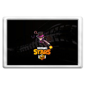 Магнит 45*70 с принтом Brawl stars Mortis Мортис в Кировске, Пластик | Размер: 78*52 мм; Размер печати: 70*45 | Тематика изображения на принте: brawl | brawl stars | brawlstars | brawl_stars | jessie | mortis | бравл | бравлстарс | ворон | мортис