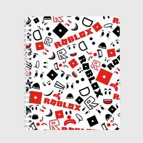Тетрадь с принтом ROBLOX в Кировске, 100% бумага | 48 листов, плотность листов — 60 г/м2, плотность картонной обложки — 250 г/м2. Листы скреплены сбоку удобной пружинной спиралью. Уголки страниц и обложки скругленные. Цвет линий — светло-серый
 | roblox | roblox games. | игра роблокс | роблокс | робукс