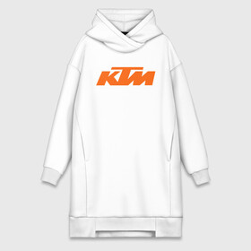 Платье-худи хлопок с принтом KTM | КТМ Лого в Кировске,  |  | enduro | ktm | moto | motocycle | sportmotorcycle | ктм | мото | мотоспорт