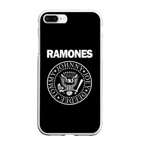 Чехол для iPhone 7Plus/8 Plus матовый с принтом RAMONES в Кировске, Силикон | Область печати: задняя сторона чехла, без боковых панелей | america | ramones | rock | usa | америка | джонни рамон | джоуи рамон | ди ди рамон | клем бурк | кристофер уорд | марки рамон | рамоунз | ричи рамон | рок | сша | томми рамон