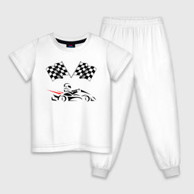 Детская пижама хлопок с принтом Картинг в Кировске, 100% хлопок |  брюки и футболка прямого кроя, без карманов, на брюках мягкая резинка на поясе и по низу штанин
 | Тематика изображения на принте: 