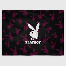 Плед 3D с принтом PLAYBOY в Кировске, 100% полиэстер | закругленные углы, все края обработаны. Ткань не мнется и не растягивается | brand | brazzers | fake taxi | faketaxi | hub | mode | playboy | бразерс | бренд | мода | фейк такси