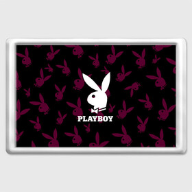 Магнит 45*70 с принтом PLAYBOY | ПЛЕЙБОЙ (Z) в Кировске, Пластик | Размер: 78*52 мм; Размер печати: 70*45 | Тематика изображения на принте: brand | brazzers | fake taxi | faketaxi | hub | mode | playboy | бразерс | бренд | мода | фейк такси