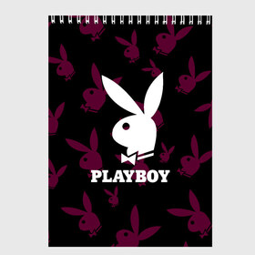 Скетчбук с принтом PLAYBOY в Кировске, 100% бумага
 | 48 листов, плотность листов — 100 г/м2, плотность картонной обложки — 250 г/м2. Листы скреплены сверху удобной пружинной спиралью | Тематика изображения на принте: brand | brazzers | fake taxi | faketaxi | hub | mode | playboy | бразерс | бренд | мода | фейк такси