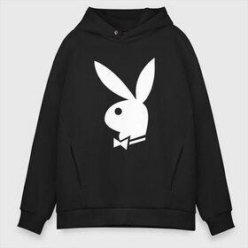 Мужское худи Oversize хлопок с принтом PLAYBOY в Кировске, френч-терри — 70% хлопок, 30% полиэстер. Мягкий теплый начес внутри —100% хлопок | боковые карманы, эластичные манжеты и нижняя кромка, капюшон на магнитной кнопке | brand | brazzers | fake taxi | faketaxi | hub | mode | playboy | бразерс | бренд | мода | фейк такси