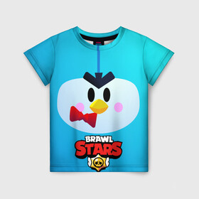 Детская футболка 3D с принтом Brawl Stars Penguin в Кировске, 100% гипоаллергенный полиэфир | прямой крой, круглый вырез горловины, длина до линии бедер, чуть спущенное плечо, ткань немного тянется | penguin | pengvin | pingvin | пенгвин | пингвин