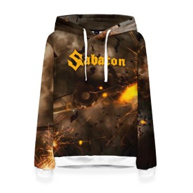 Женская толстовка 3D с принтом Sabaton в Кировске, 100% полиэстер  | двухслойный капюшон со шнурком для регулировки, мягкие манжеты на рукавах и по низу толстовки, спереди карман-кенгуру с мягким внутренним слоем. | battle | panzerkampf | primo victoria | sabaton | the art of war | the great war | атака мертвецов | бисмарк | броден | войны | группа | йоаким | латный ботинок | метал | ночные ведьмы | пауэр | рок | рыцарские доспехи | сабатон