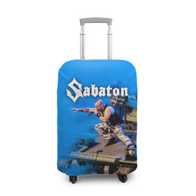 Чехол для чемодана 3D с принтом Sabaton в Кировске, 86% полиэфир, 14% спандекс | двустороннее нанесение принта, прорези для ручек и колес | 