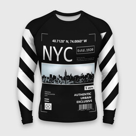 Мужской рашгард 3D с принтом New York Strips в Кировске,  |  | fashion | hypebeast | off | off white | streetwear | virgil abloh | white | вайт | итальянский | мода | офф | офф вайт | стаил | стритвир | уличный | урбан