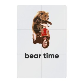 Магнитный плакат 2Х3 с принтом Bear time в Кировске, Полимерный материал с магнитным слоем | 6 деталей размером 9*9 см | Тематика изображения на принте: bear | bear time | bike | moto | motorbike | motorcycle | scooter | медведь | миша | мишка | мопед | мото | мотоцикл