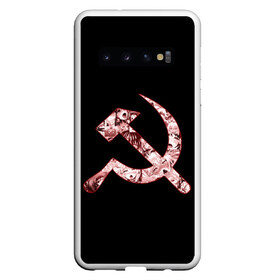 Чехол для Samsung Galaxy S10 с принтом Anime USSR в Кировске, Силикон | Область печати: задняя сторона чехла, без боковых панелей | ahegao | anime | chan | hammer | manga | sickle | ussr | аниме | ахегао | герб | манга | молот | серп | серп и молот | символ | ссср | тян